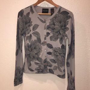 Axcess long sleeves button down sweater - Small